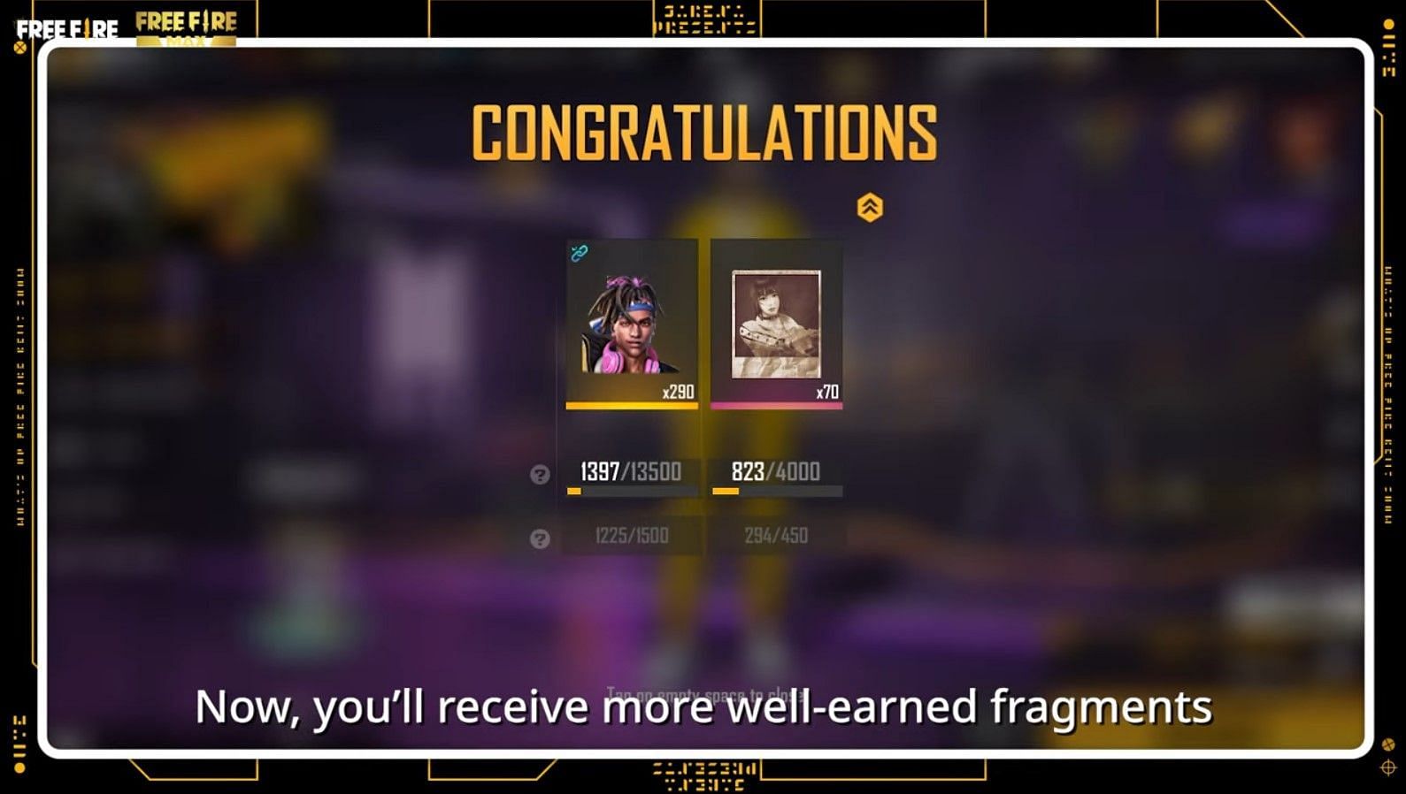 Players will earn more fragments after a match (Image via Garena)