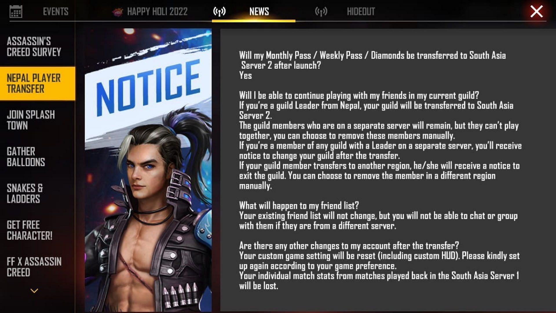 There are going to be numerous changes (Image via Garena)
