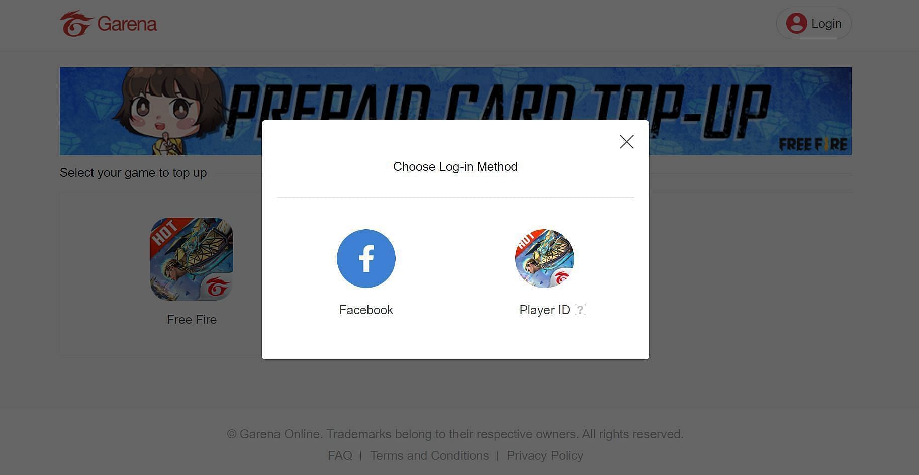 Login via any of the two options to proceed (Image via GamesKharido)