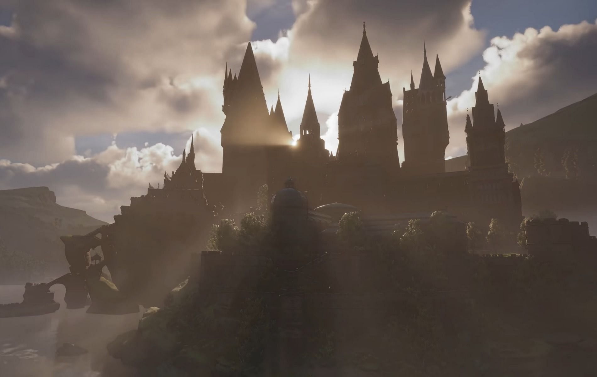 Hogwarts in all its glory in Hogwarts Legacy (Image via Avalanche)