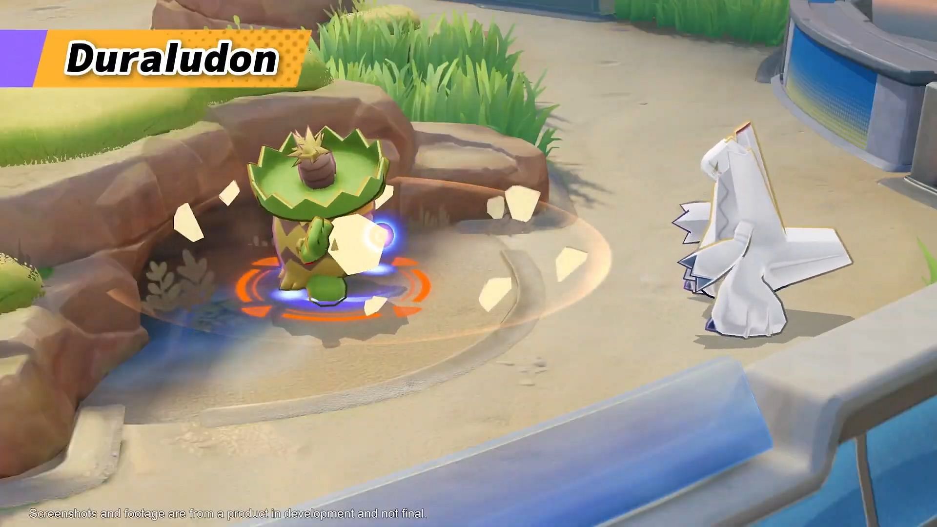 It looks like Duraludon will be able to use Stealth Rocks in Pokemon Unite (Image via TiMi Studios)