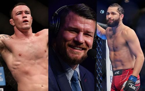 Colby Covington (left), Michael Bisping (center) & Jorge Masvidal (right)