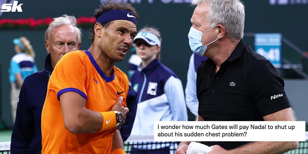 Rafael Nadal&#039;s [left] recent chest pain has drawn him immense criticism on social media