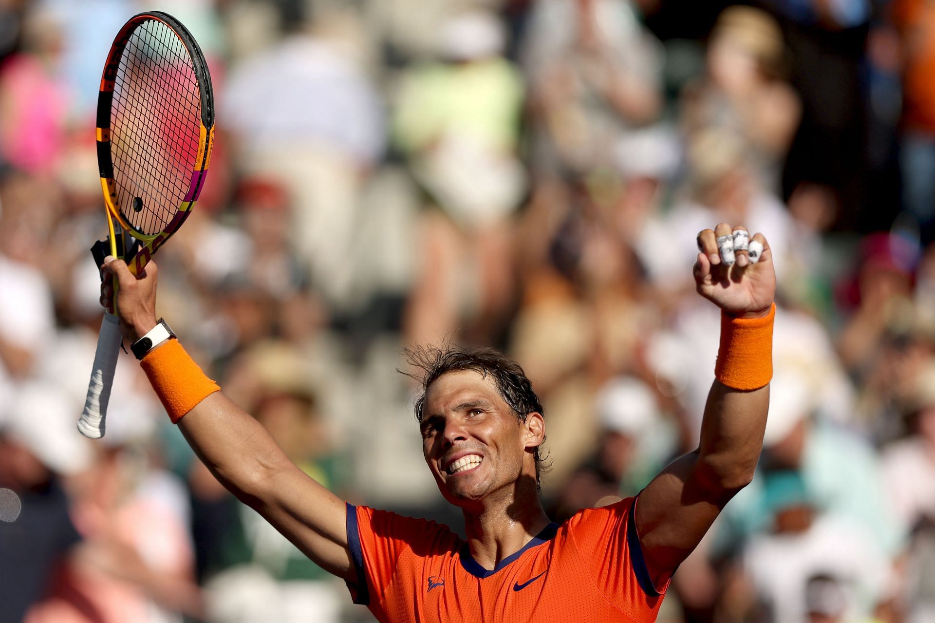 Rafael Nadal after beating Reilly Opelka.