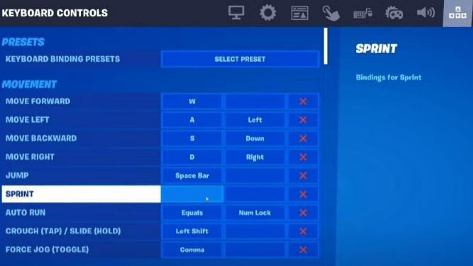 For the first step, Loopers have to bind a key for their sprint in the settings menu (Image via YouTube/Axvezer)