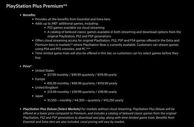 PlayStation Plus Premium requires time-limited game trials for developers 