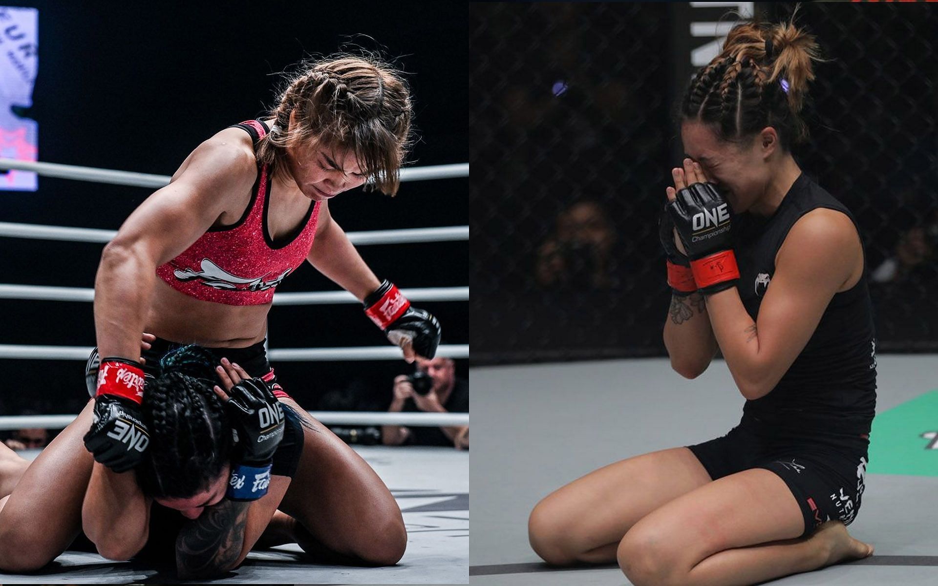 Angela Lee (R) says it will get emotional for her when she finally takes on Stamp (L) at ONE X. | [Photos: ONE Championship]