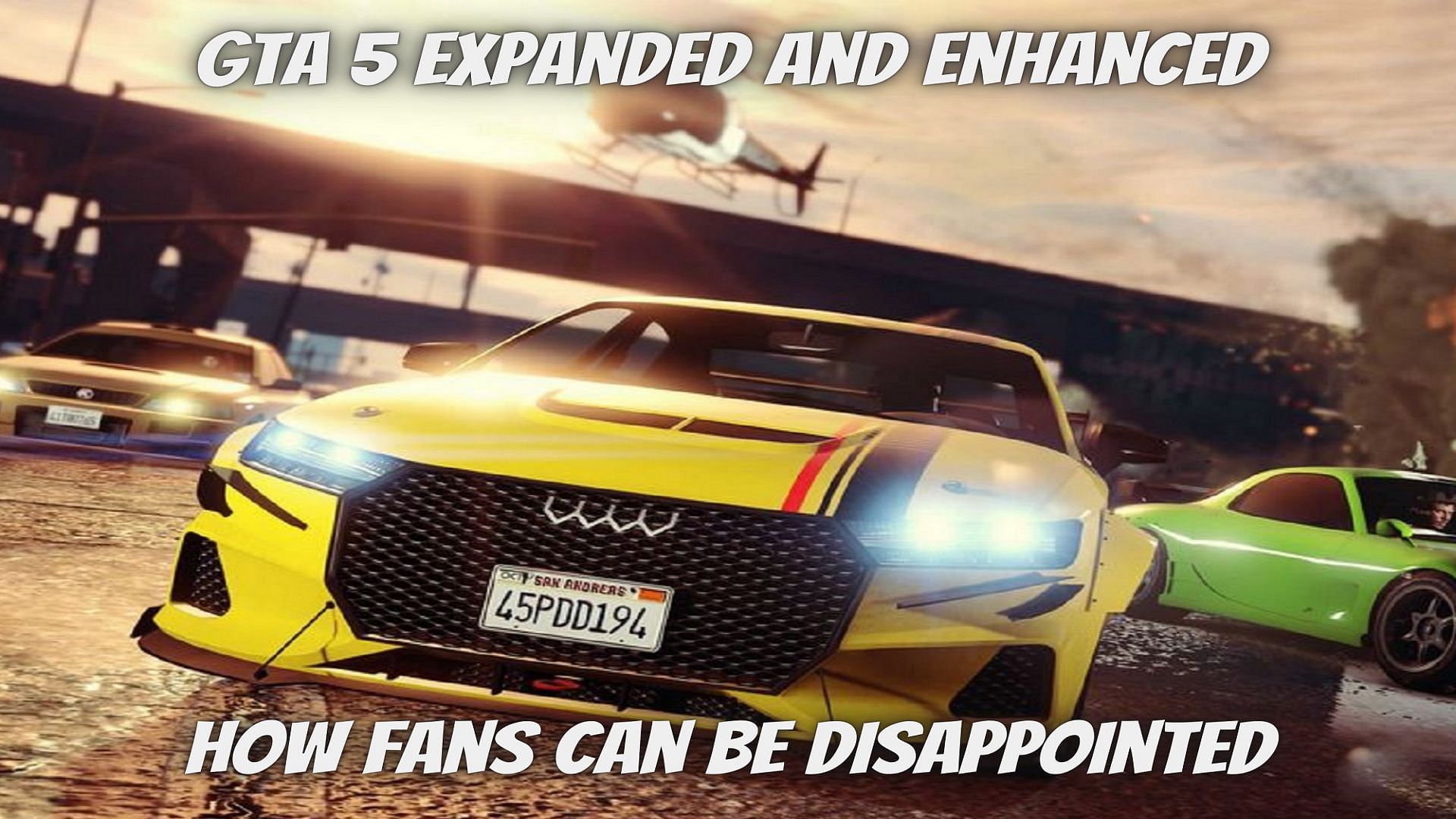 GTA 5 Expanded and Enhanced did not really get the reactions it was hoping for (Image via Sportskeeda)