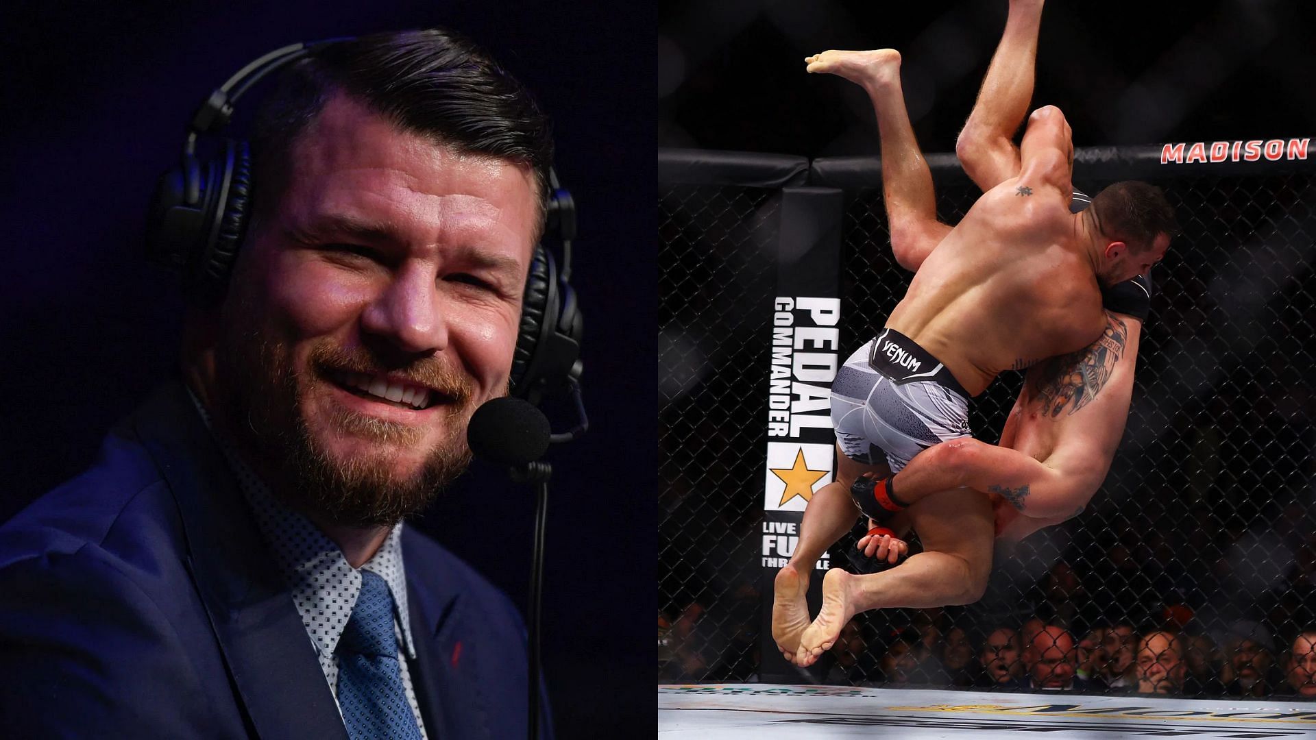 Michael Bisping (left) and Justin Gaethje vs. Michael Chandler [Images courtesy of Getty]