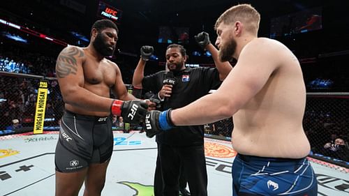 Curtis Blaydes knocked out Chris Daukaus at UFC Columbus