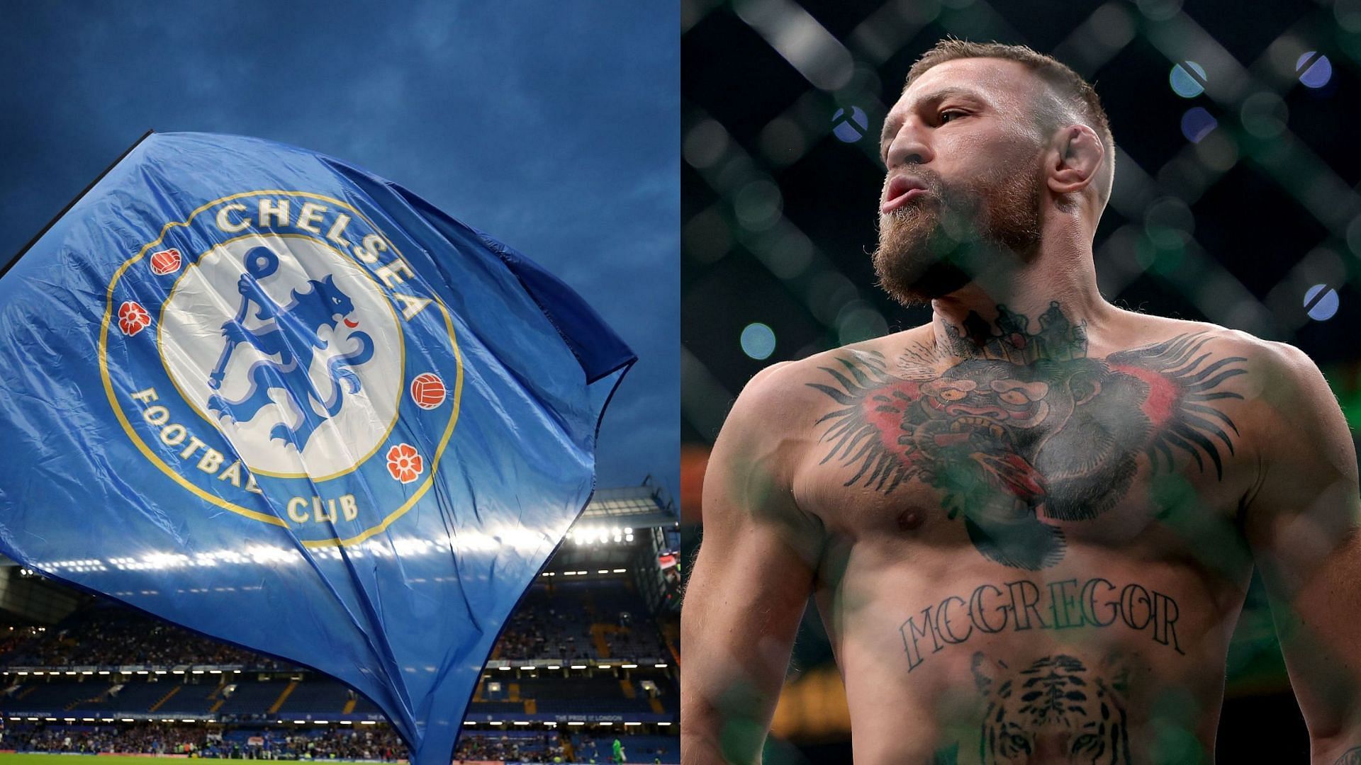 Conor McGregor (Right) wishes to buy Chelsea Football Club ( Image courtesy of Getty)