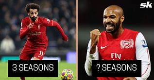 4 players with 30 or more goal contributions in most number of Premier League seasons