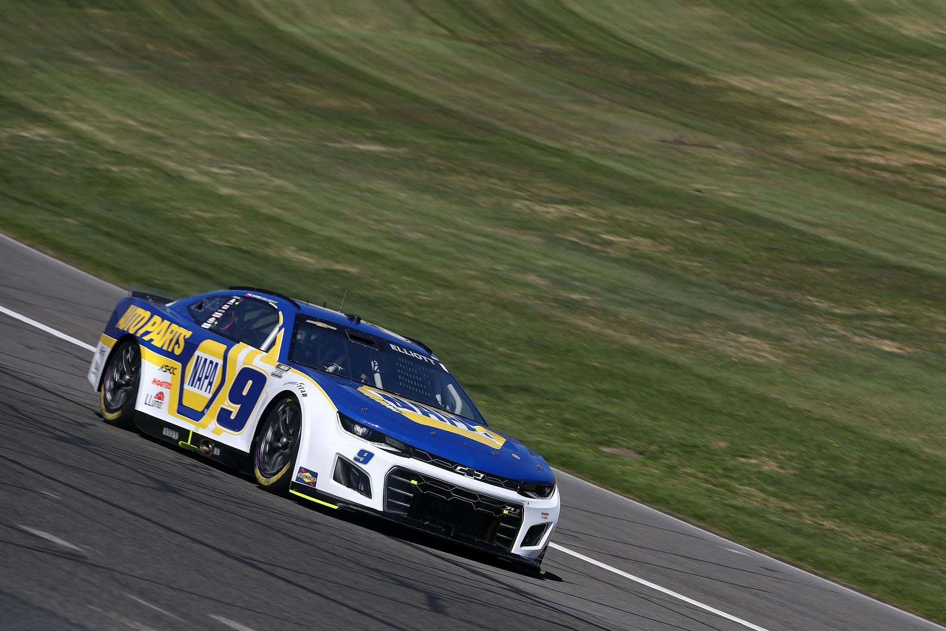 Chase Elliott during the NASCAR Cup Series Wise Power 400 (Photo by Meg Oliphant/Getty Images)