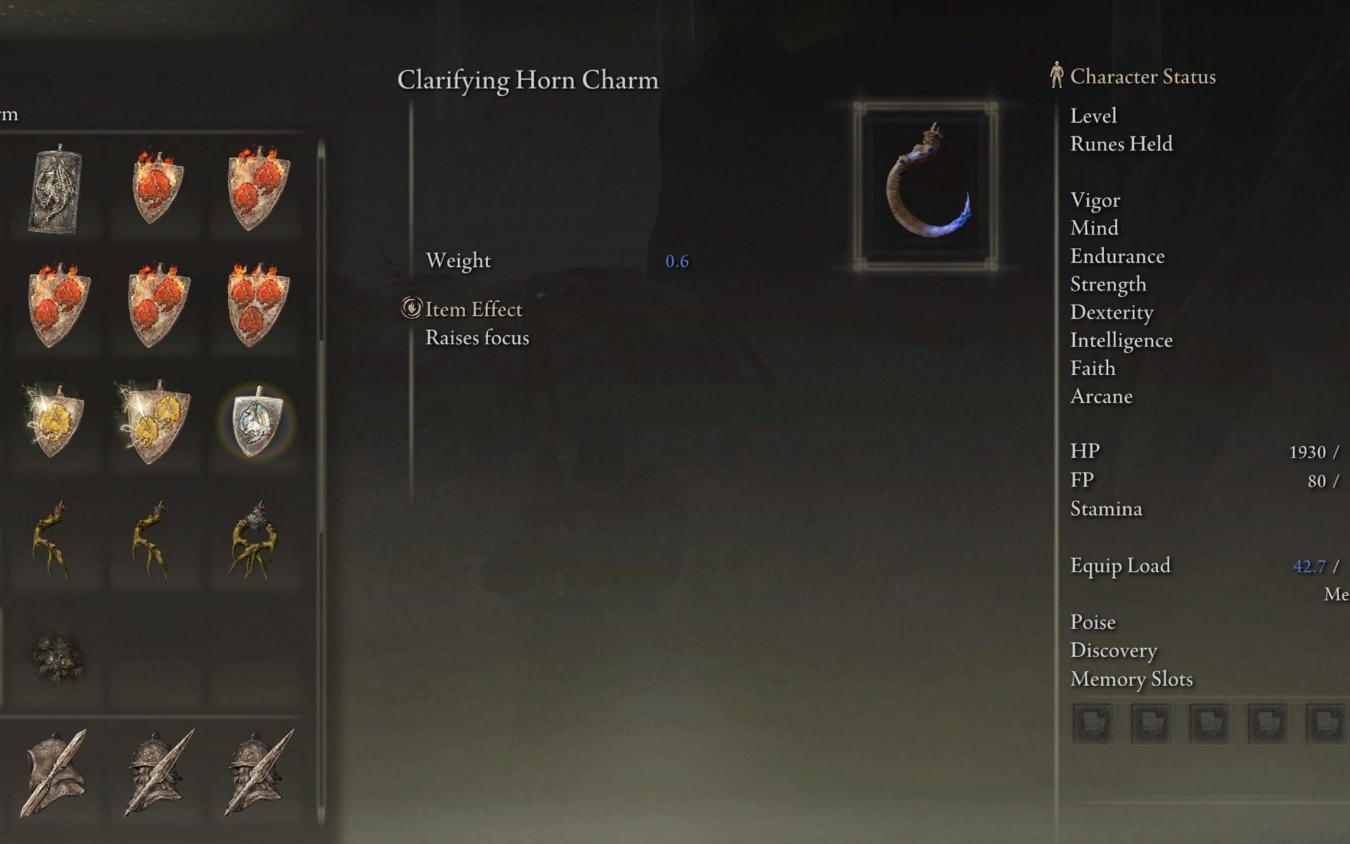 Use the Horn Talisman to gain more Focus. (Image via FromSoftware)