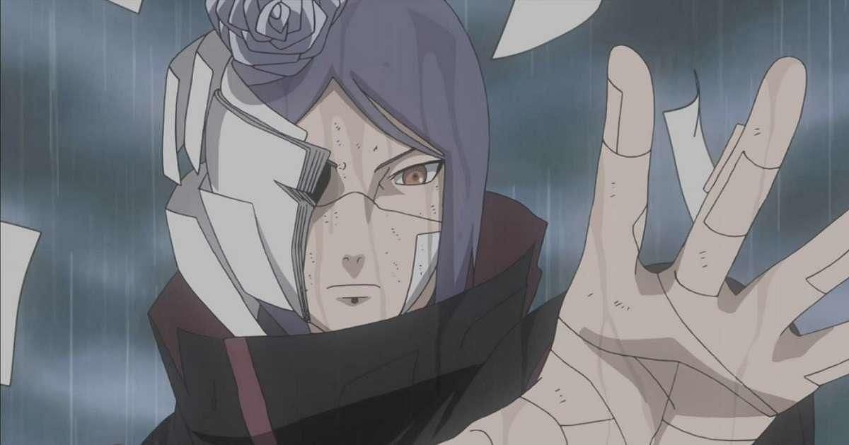 Konan, as seen in the anime Naruto (Image via Studio Pierrot)