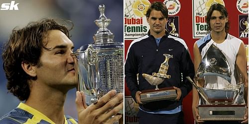 Rafael Nadal put an end to Roger Federer's 56-match winning streak on hardcourts between 2005 and 2006.