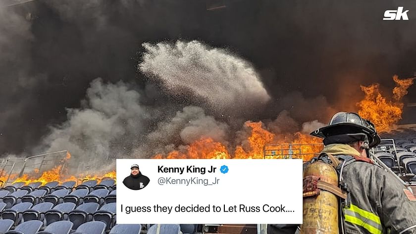 I guess they decided to Let Russ Cook - NFL fans had hilarious reactions  to Broncos stadium fire which thankfully claimed no lives