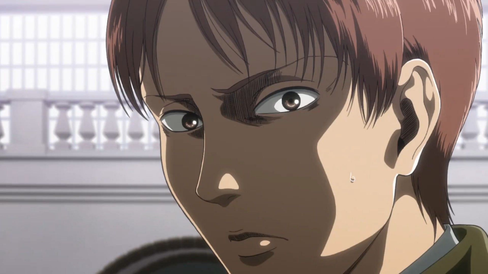 Floch Forster as seen in the Attack on Titan anime (Image via Wit Studio)