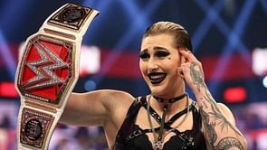 Rhea Ripley predicts the winner of Ronda Rousey vs. Charlotte Flair at WrestleMania 38