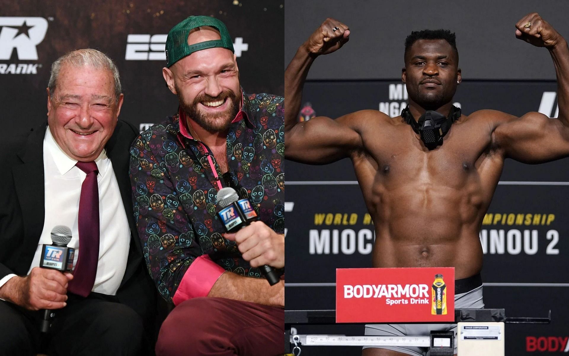 Bob Arum has continued to tease a fight between Tyson Fury and Francis Ngannou