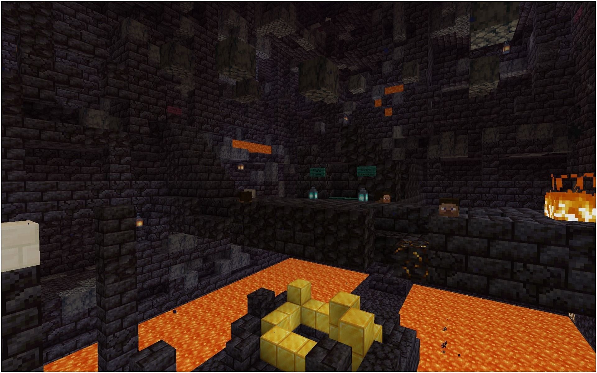 A Bastion remnant in Minecraft (Image via Minecraft)