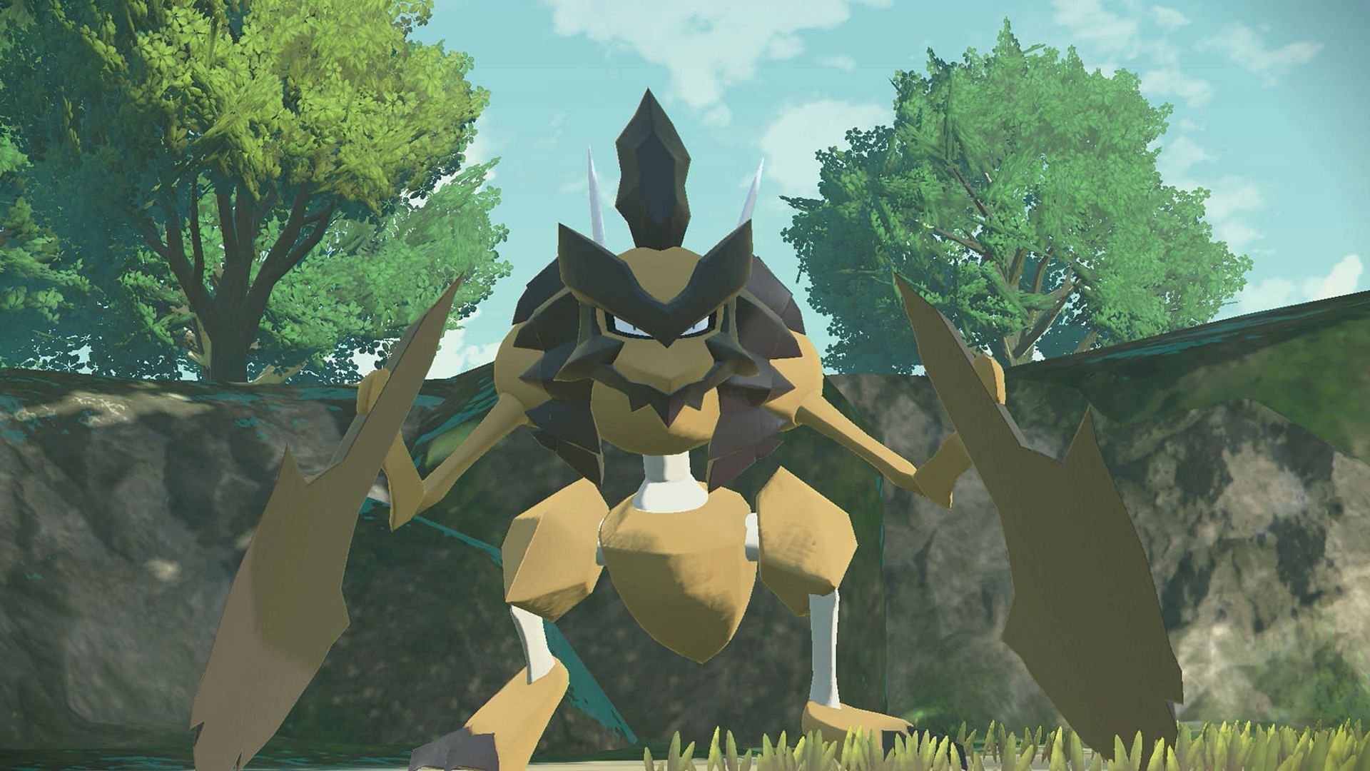 Kleavor as it appears in Pokemon Legends: Arceus (Image via The Pokemon Company)