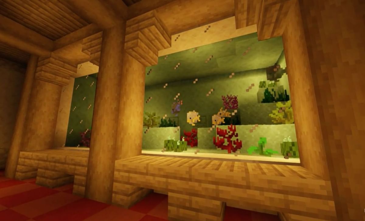 Minecraft Redditor showcases an impressive aquarium