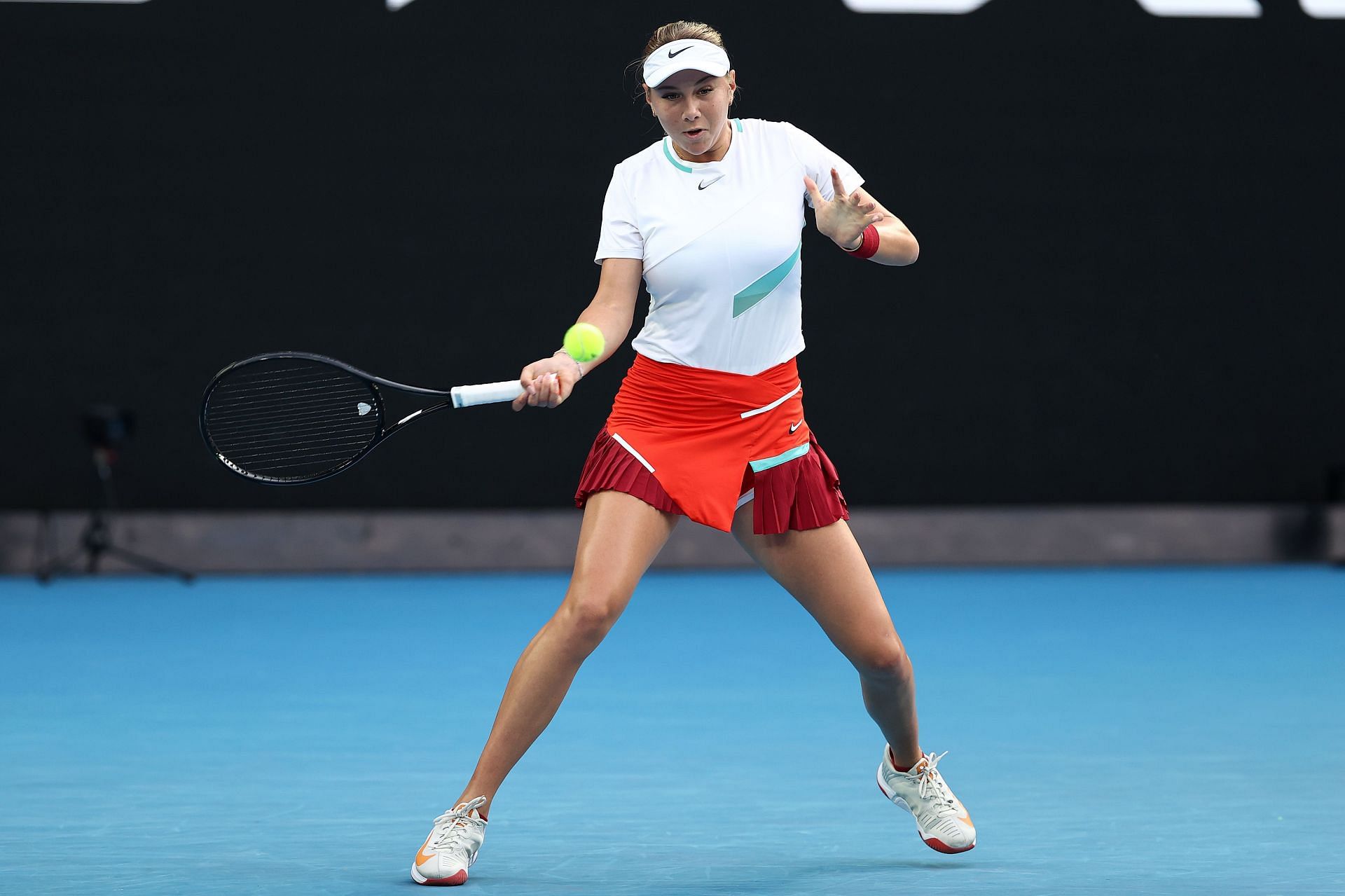 Anisimova at the 2022 Australian Open.