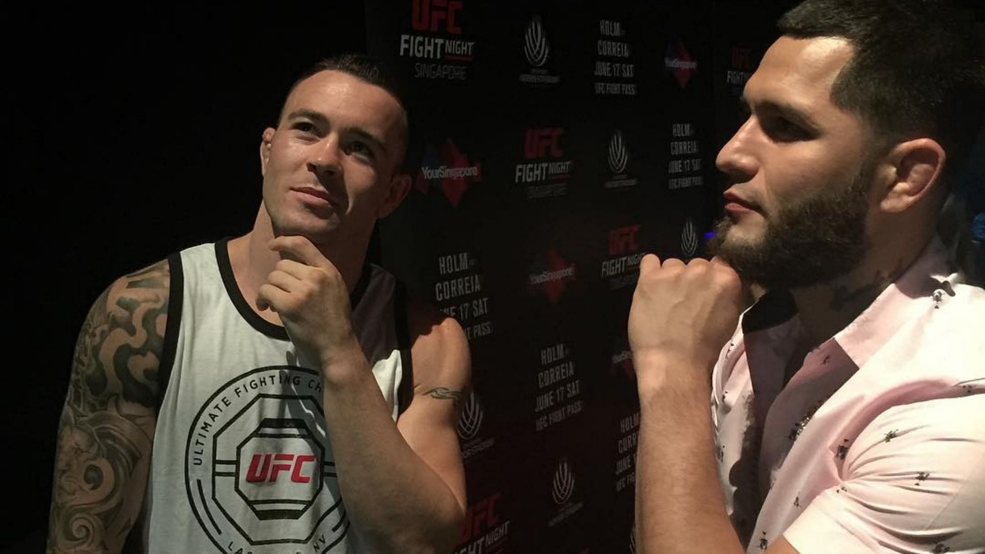 Colby Covington (left) and Jorge Masvidal (right) [Image courtesy of @gamebredfighter Instagram)