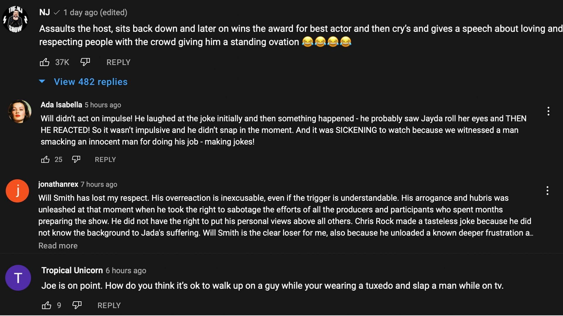 Fans agree with Joe Rogan&#039;s views about Will Smith (Image via JRE/YouTube)