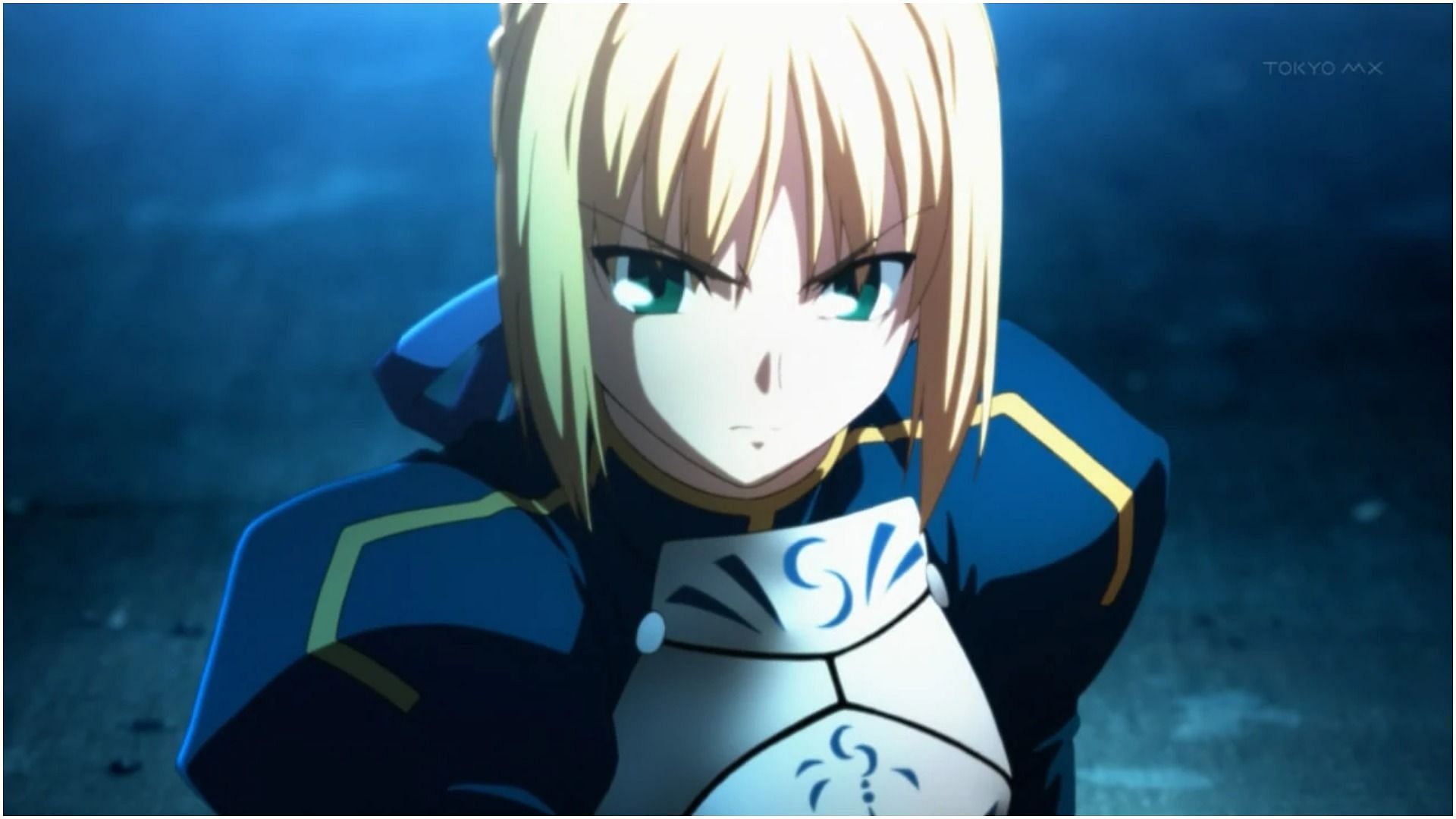 Saber as seen in the anime Fate/Stay (Image via Studio Deen)