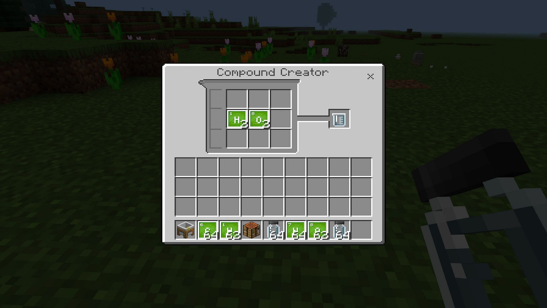 The final compound is Hydrogen Peroxide, which players will only need 1 of (Image via Minecraft)
