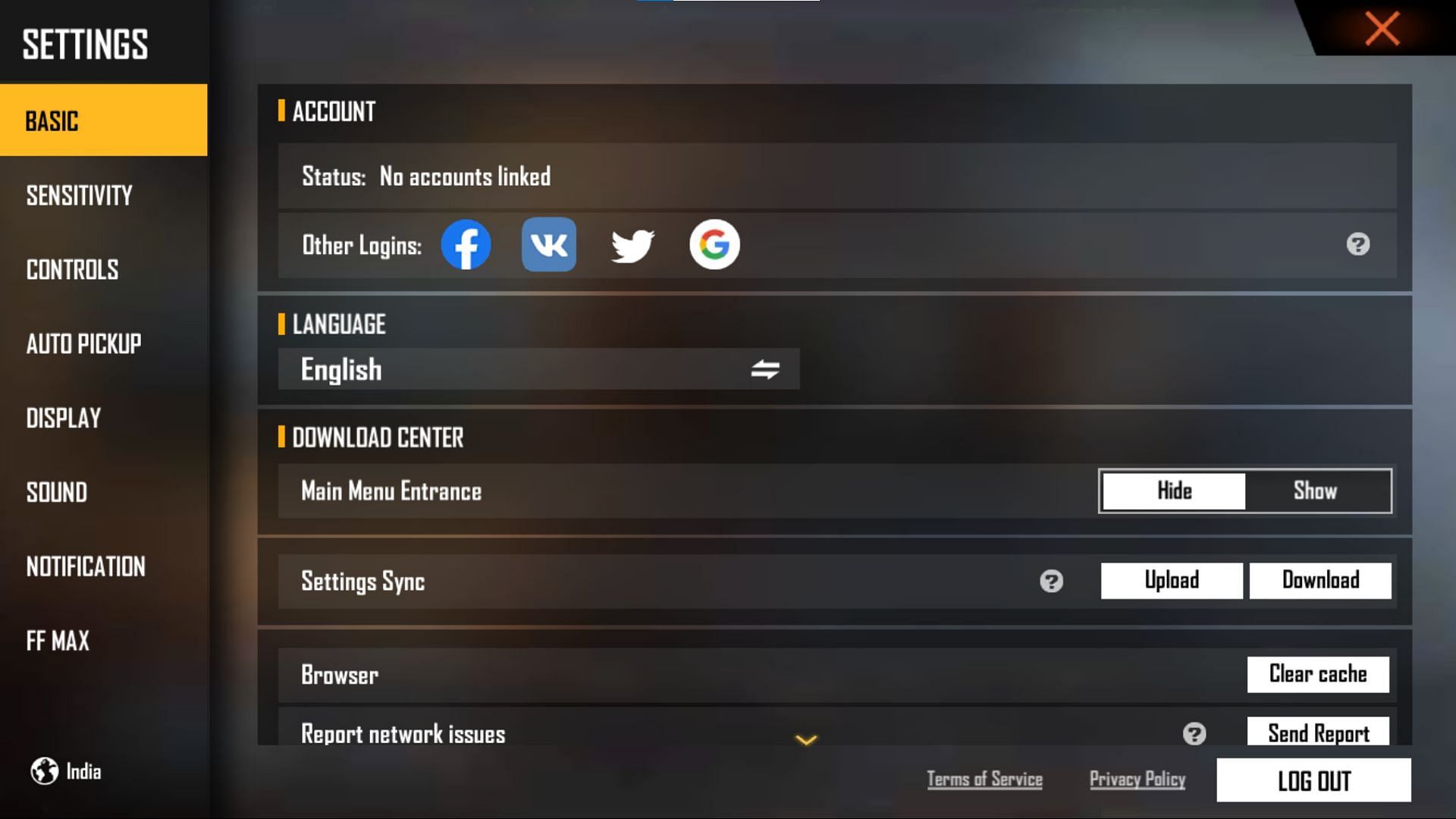 Accounts can then be linked by players to any of the desired options (Image via Garena)