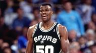 David Robinson with the San Antonio Spurs
