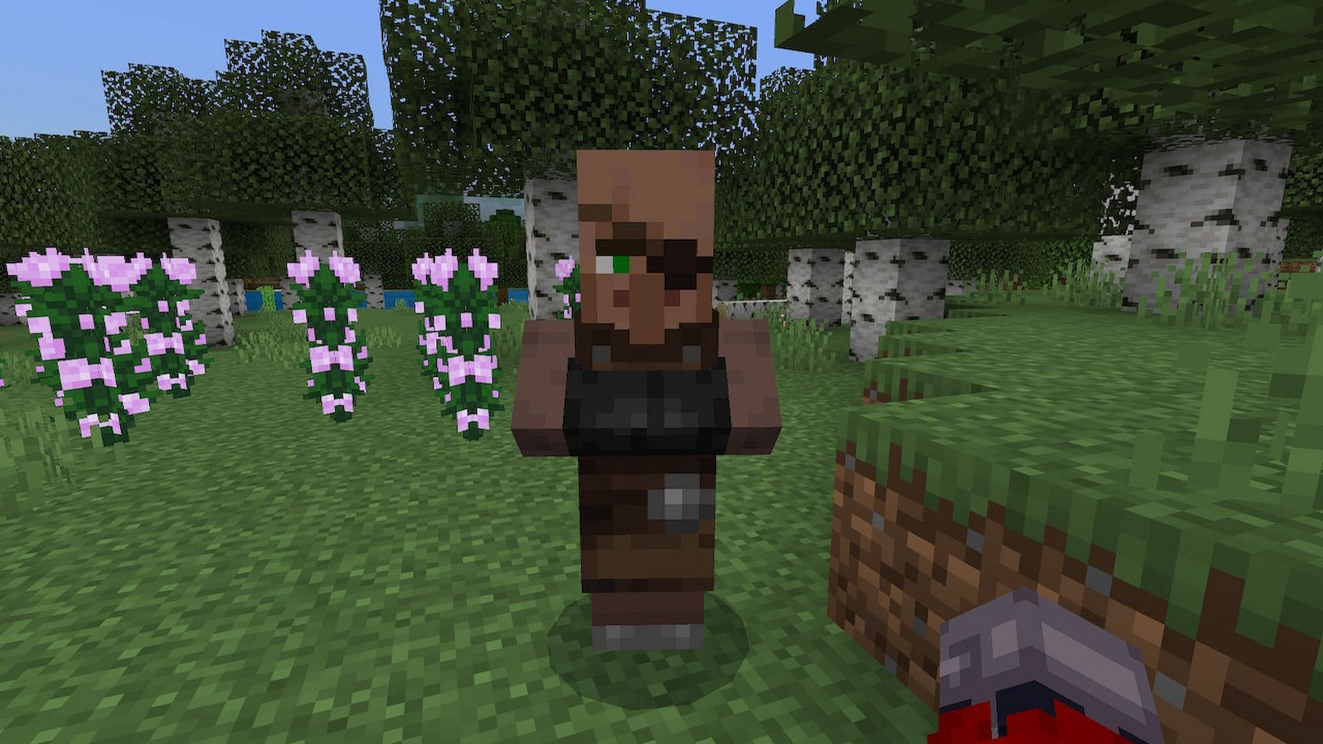 Players can find or employ villagers to become a weaponsmith that can help them in obtaining powerful weapons (Image via Minecraft)