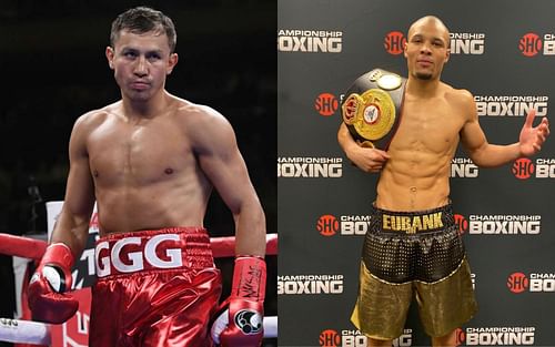 Gennadiy Golovkin (left) and Chris Eubank Jr. (right)