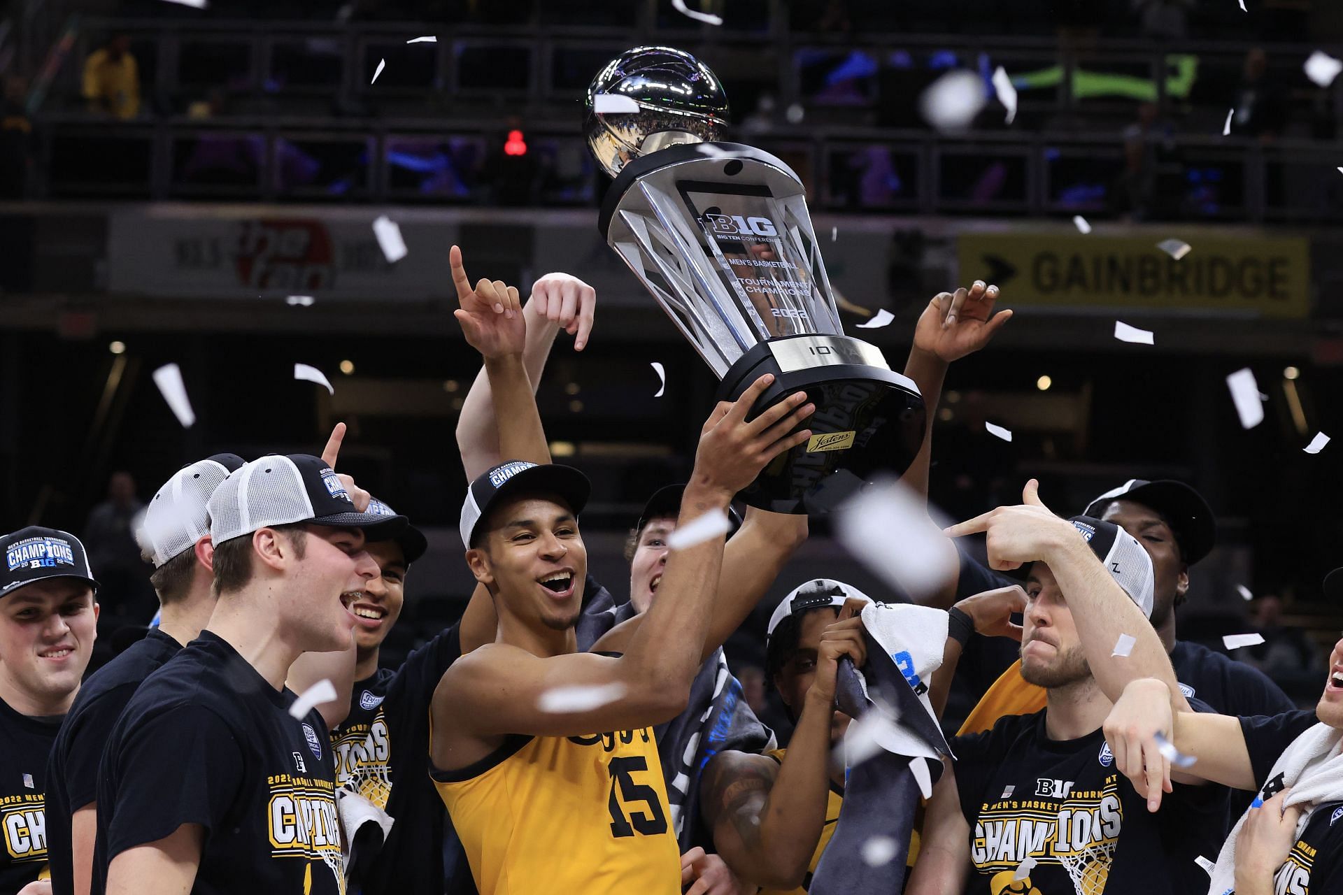 Keegan Murray after winning the Big Ten Tournament championship.