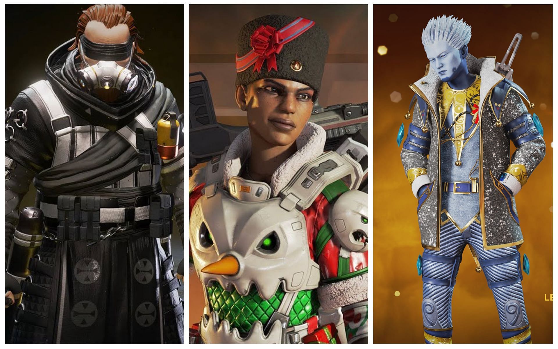 Some of the rarest skins in Apex Legends (Image by Sportskeeda)