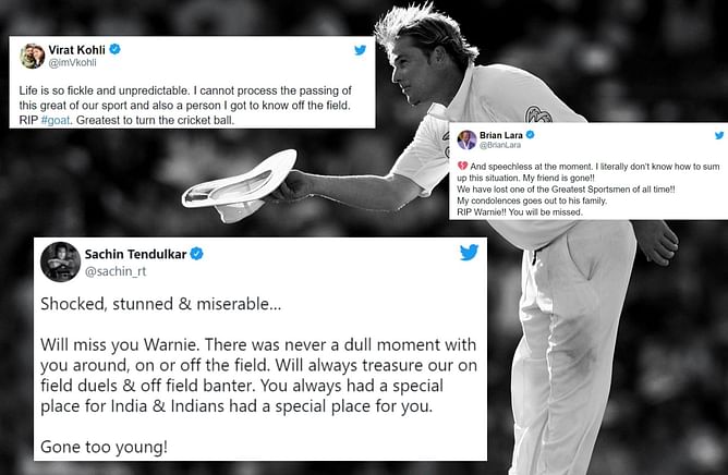 "Life is so fickle and unpredictable" - Cricket fraternity completely shattered as Shane Warne passes away