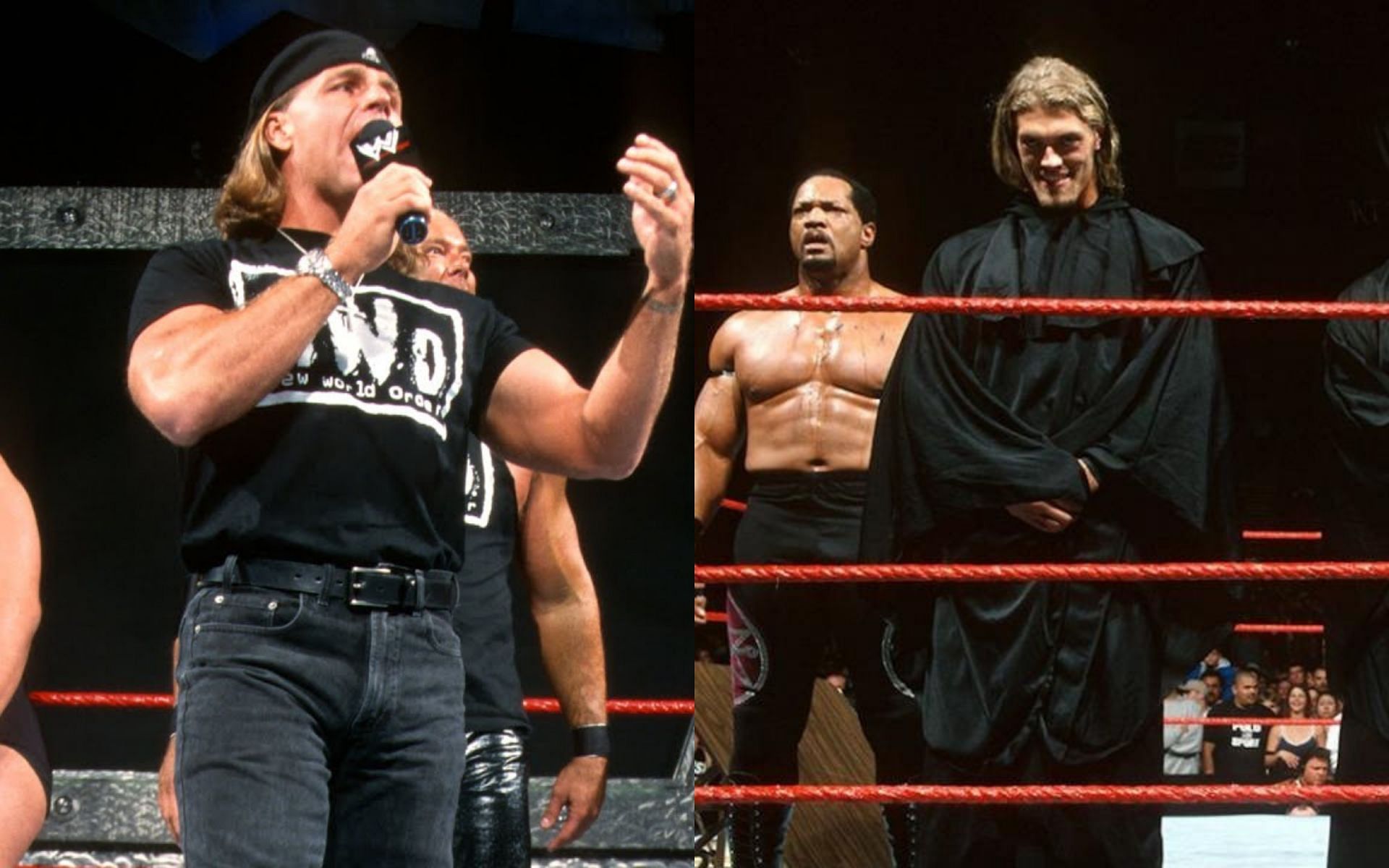 Shawn Michaels (left) and Edge (right)