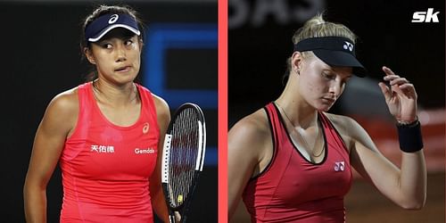 Zhang Shuai takes on Dayana Yastremska in the final of the Lyon Open