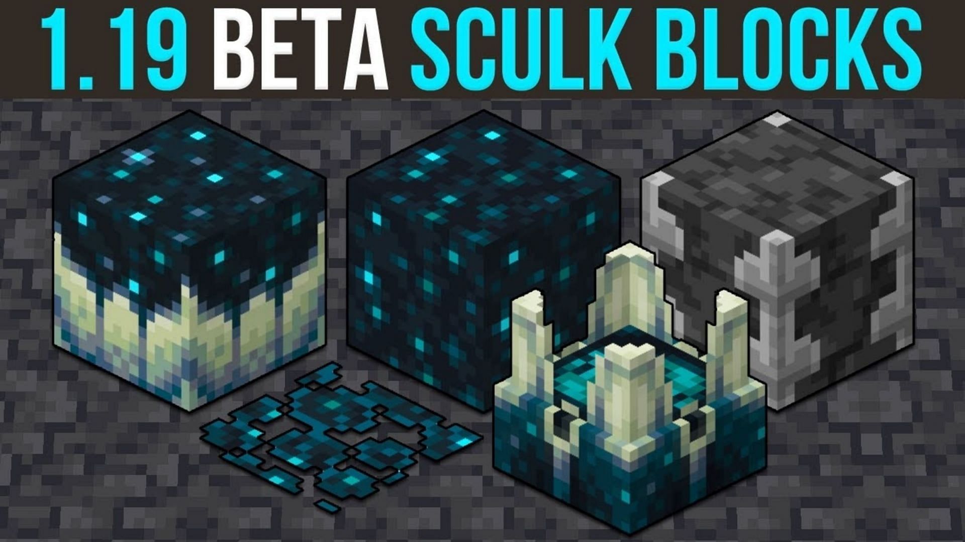Sculk blocks are being introduced alongside the deep dark biome (Image via xisumavoid/YouTube)