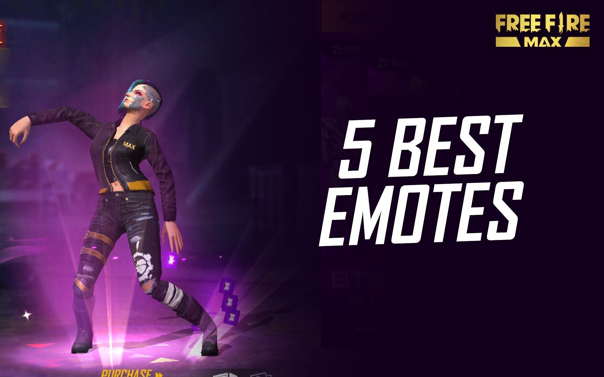 Best emotes in Free Fire MAX (Image via Sportskeeda)