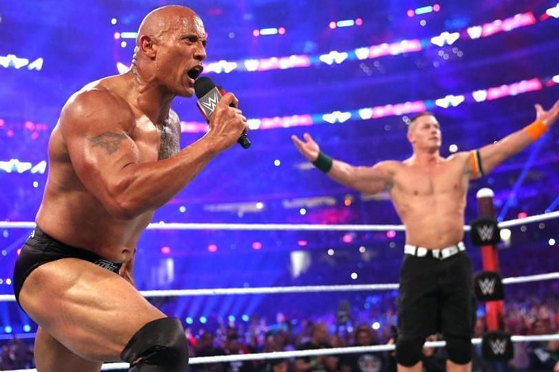 WWE WrestleMania में द रॉक और जॉन सीना साथ नजर आए थे