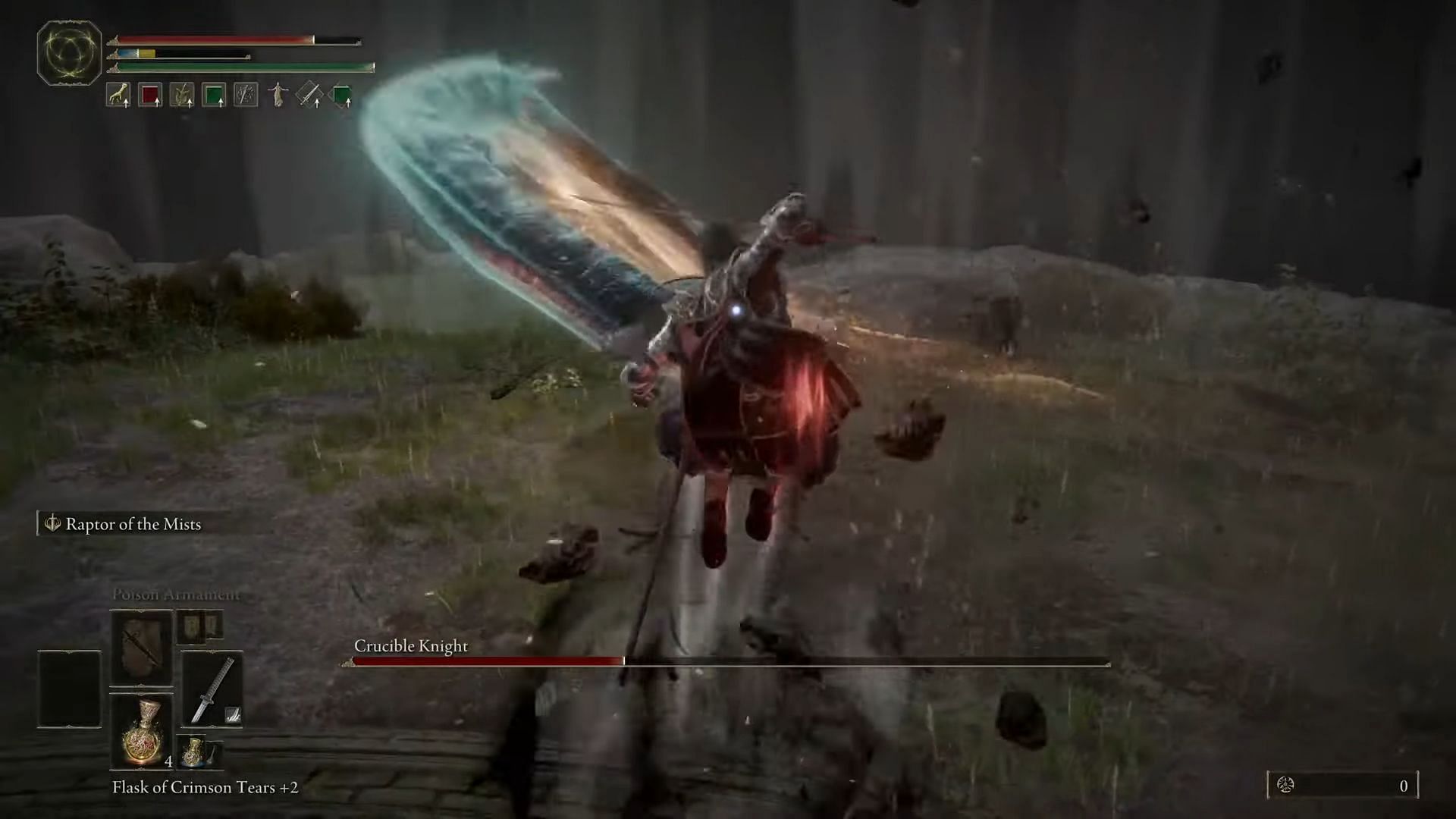 Raptor of the Mists can be used to dodge dangerous attacks from bosses (Image via Roru/Youtube)