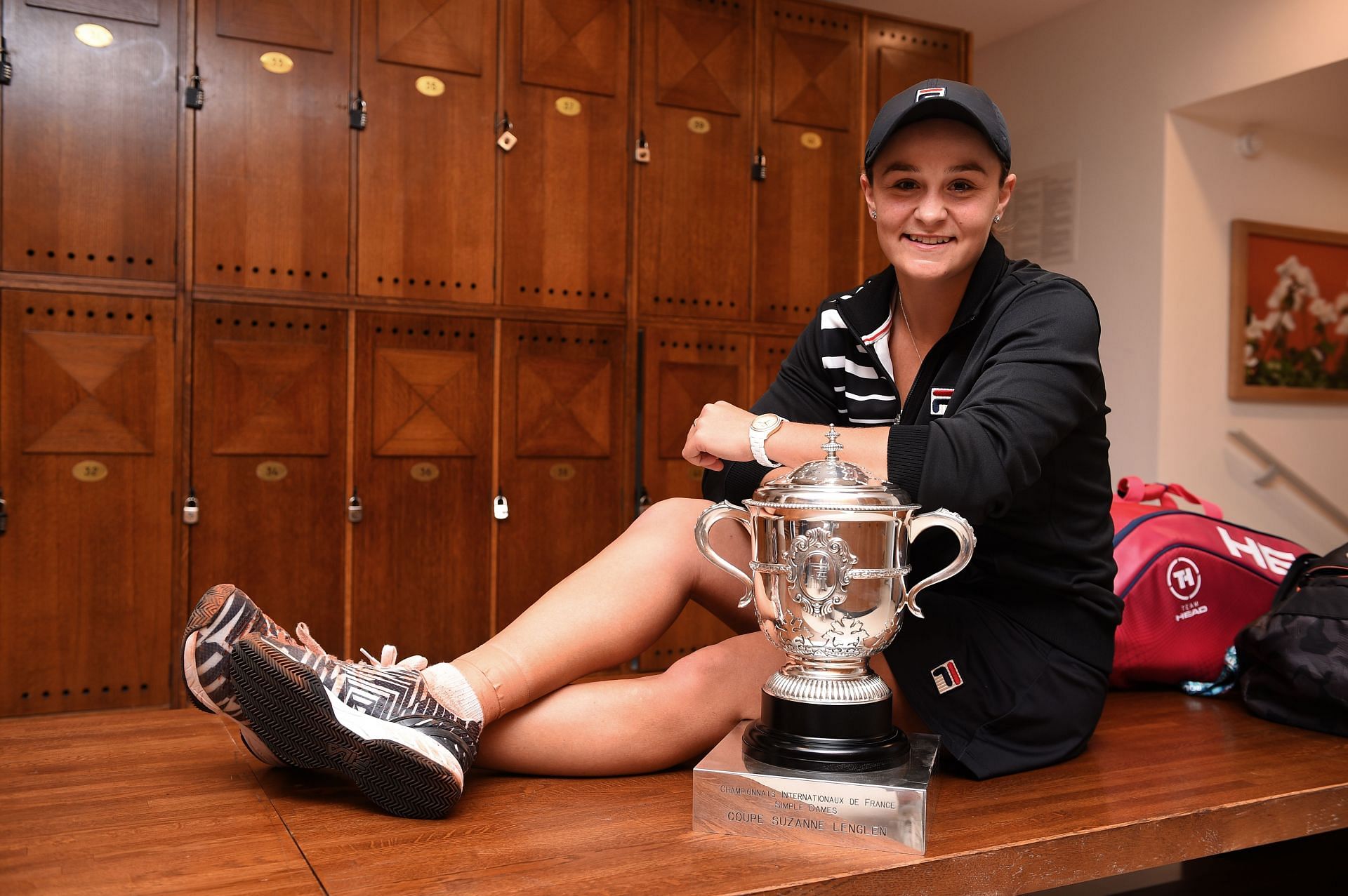 Ashleigh Barty with the 2019 French Open