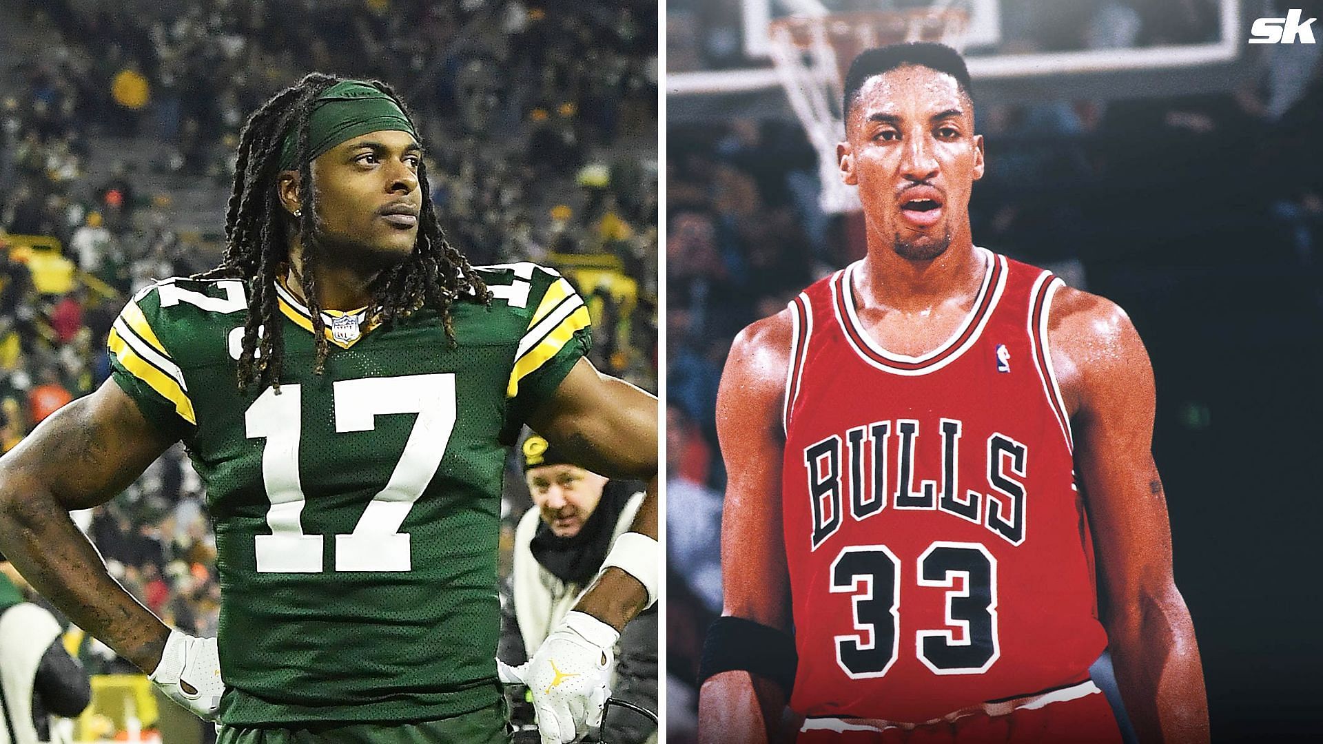 Davante Adams and Scottie Pippen