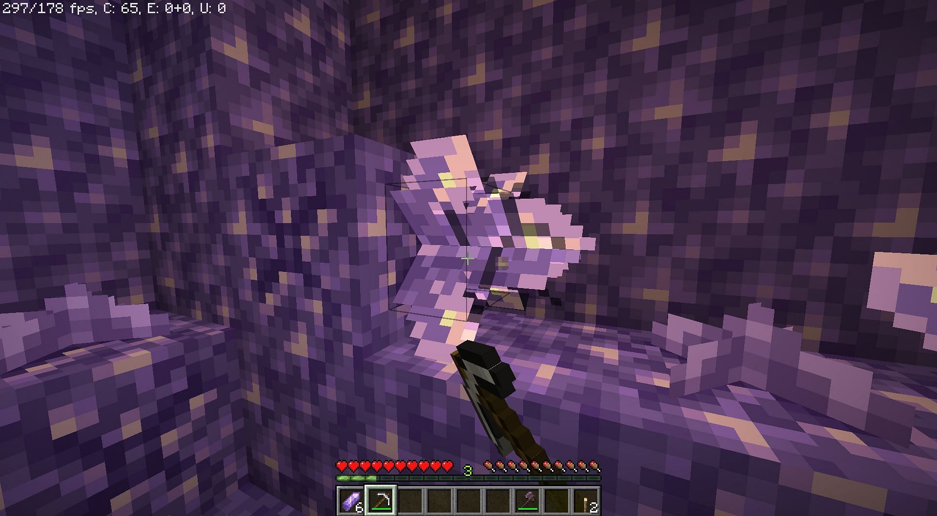 It can be easily mined with a normal pickaxe (Image via Mojang)