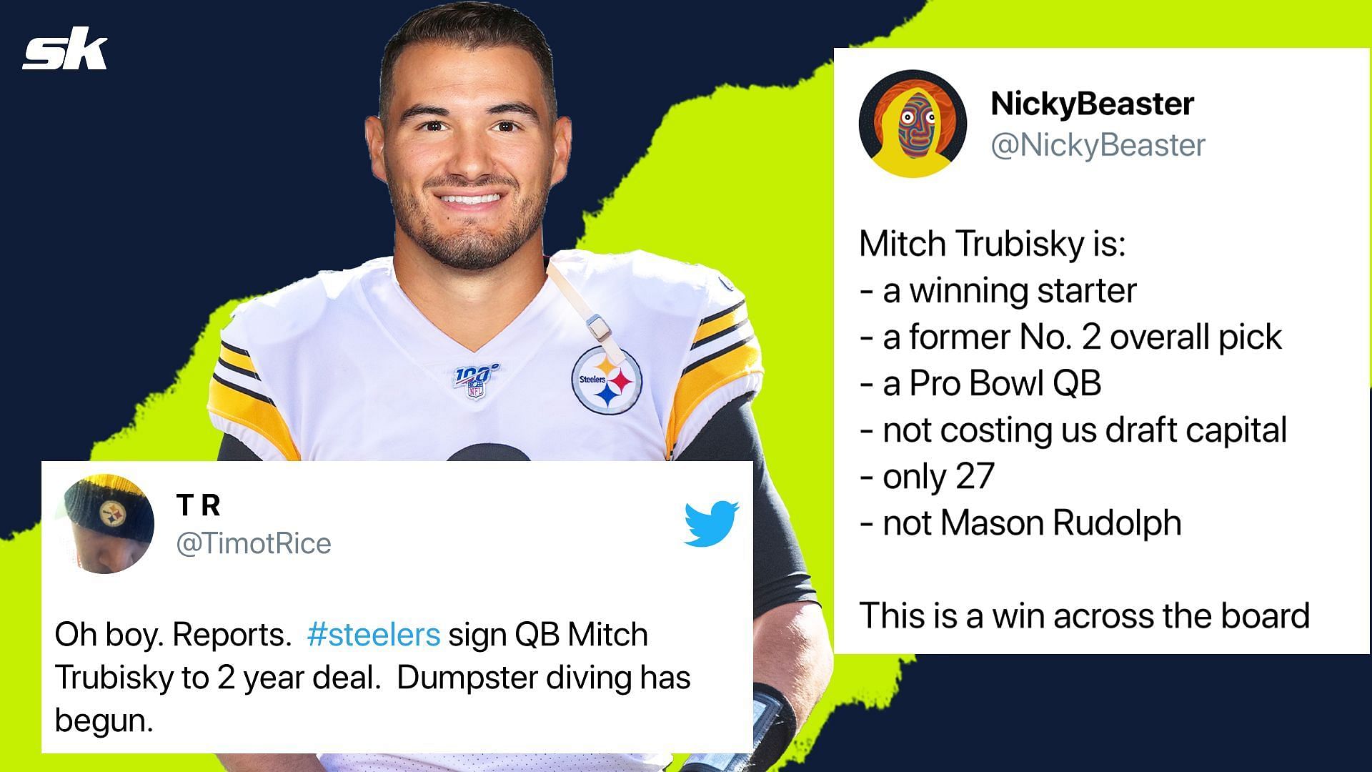 Steelers sign Trubisky to new 3-year deal