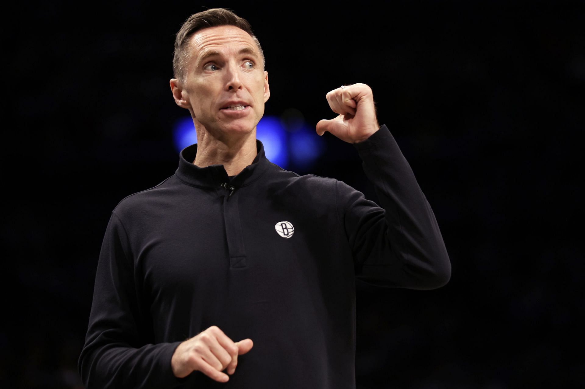 Head coach Steve Nash of the Brooklyn Nets